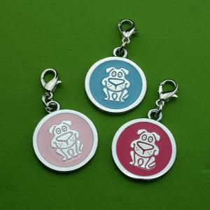 Lámh Monarcha Miotal Monarcha Alloy Clib QR Code Pet Clibeanna le haghaidh Madraí nó Cat