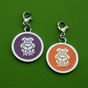 Lámh Monarcha Miotal Monarcha Alloy Clib QR Code Pet Clibeanna le haghaidh Madraí nó Cat