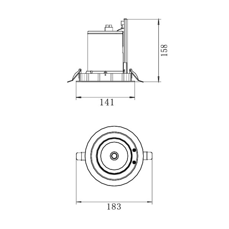 keerutada, downlight 30w valguse kätte üles ja alla.