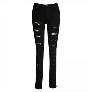 Gach jeans sciobtha dubh jeans WS1015