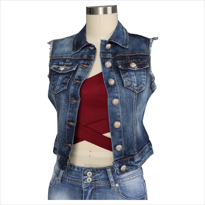 seaicéid sleeveless denim WS10128