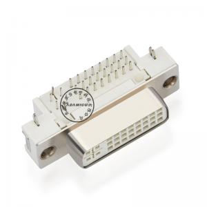 Cónascaire baineann DVI 24 + 5 solder cónascaire dvi ar chaighdeán maith