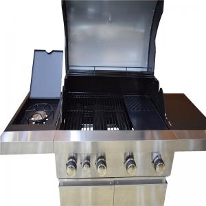 Grill gáis iniompartha amuigh faoin aer bba le oigheann