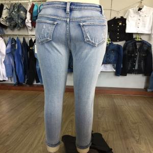 sracadh nigh bleach jeans tanaí WS109057