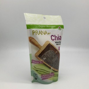 mála bia pouch plaisteach ziplock bun le poll