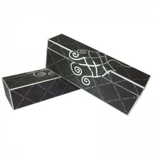 scragall óir stampála te boscaí pacáistithe fíona cairtchláir só