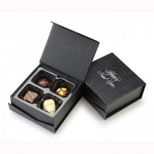 Bosca bronntanas Pacáil Phearsanta Pacála Pearsanta Bosca OEM Dubh