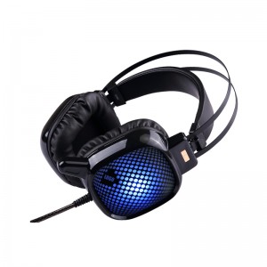 Headset cearrbhachais ardchaighdeáin OEM le solas LED do ríomhaire glúine, PS3, PS4, XBOX AMHÁIN