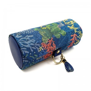 Dhá Sraith Só rothlach Bosca Bronntanais Pháipéar Tube Babhta le Cnaipe Miotal