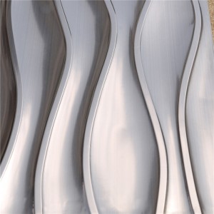 30 * 60 Tíleanna Mósáice Miotalacha Tonn / Miotal Tonn le haghaidh Backsplash