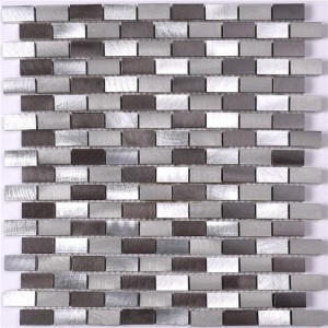 Scuab 15 * 30 Tíleanna Backsplash Miotal Alúmanaim Dearadh Do Chistin