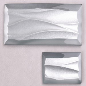 HMBZ07 Tíleanna Gloine Tonnach Phraghas Maith Liath do splancscáileán Ar ais