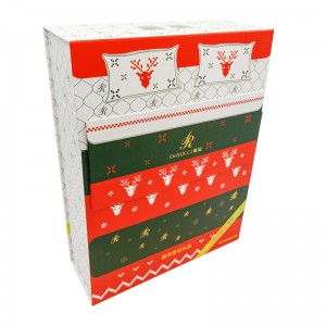 Mórdhíol clóbhuailte lógó saincheaptha mór páipéar saincheaptha pacáilte bosca bronntanais / bosca bróg bronntanais cairtchláir