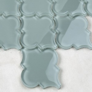 Dearadh is Déanaí Arabesque Lantern Waterjet Mosaic Gloine Cistine Wall Backsplash Tíl Wall