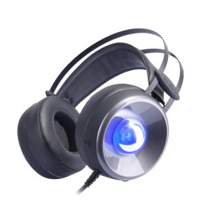 Cluaise headset meáchan éadrom PC 2018 le solas LED