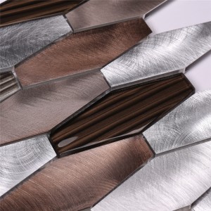 Tíleanna Alloy Alúmanam Miotal Meascthíleanna Mosaic Gloine