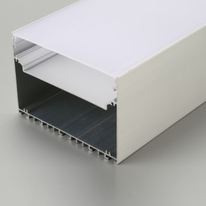 Próifílí soilse faoi stiúir 6060 T5 solas líneach alúmanaim le haghaidh stiall LED