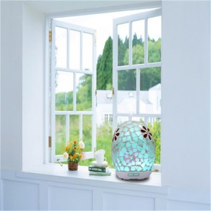 Ultrasonach leictreach 2017 trending diffuser ola bláth gloine mósáic