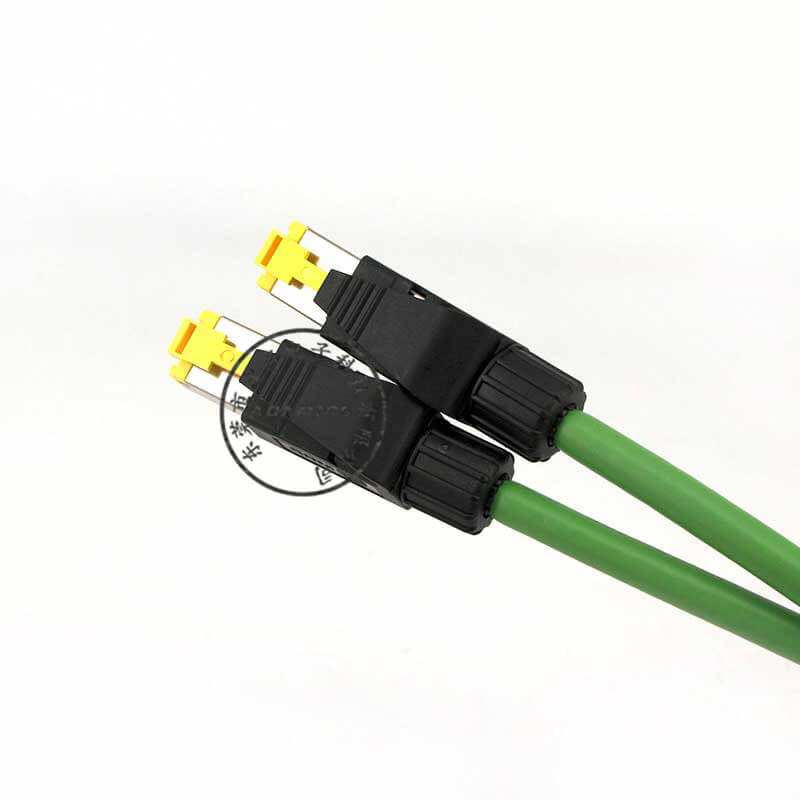 Soláthairtí cábla líonra Líonra líonra Ethernet cónascaire Harting RJ45