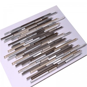 Mósáic Tíleanna Gloine HLC46 Alu Mósáic Tíleanna Folctha do Dheasc Baile