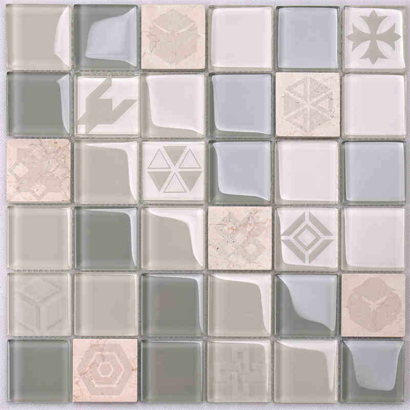 Patrún Dearaidh Nua Meascán Gloine Crystal Marble Mósáic Tíleanna óir mósáic tíl óir tíl óir tíl calacatta tíl óir poircealláin Le haghaidh Backsplash Cistine