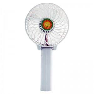 Lámhleabhar Iniompartha Samhraidh Seilbh le hInis Leictreach Folding Mini USB Fan Lámh-Athluchtaithe USB