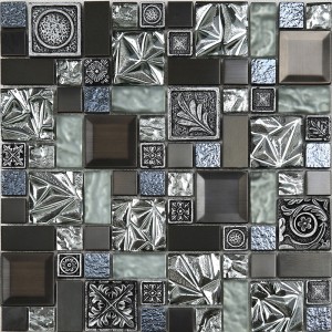 Scragall óir measctha roisín agus tíl bhalla mhiotalach ceirmeach mhiotalaigh briste