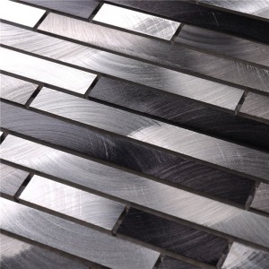 Tíleanna Tí Nua-Aimseartha Dubh de réir a chéile le haghaidh Backsplash HLC63