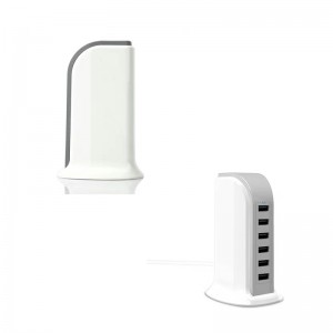 Cuibheoir AC KPS-8405LC Sé USB (le Cábla AC Inscortha)