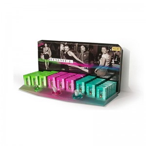 Seastán urláir páipéar taispeána cuntair tarraingteach do chosmaidí