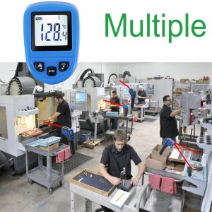 Ard-Chalabrú ceart Teagmháil Digiteach Laser Teirmiméadar Infridhearg Gun Ráthaíocht Boise Lámh Bliain 1