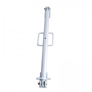 Oibreacha Scafaill Balla Triantáin Shoring Prop Púdar Brataithe Grey