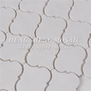 HSC43 Carrara Bán Cloch Marmair Nádúrtha Sliochtán Snáithín Uisce Sreabhán Múnlaithe le haghaidh Backsplash Cistine Balla Urláir Seomra Folctha