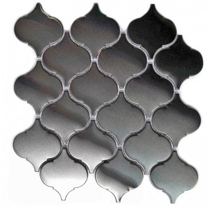 Tíleanna Balla Dearaidh Nua Cruach dhosmálta Cruth Mósáic Cruth Lantern le haghaidh Backsplash Cistine