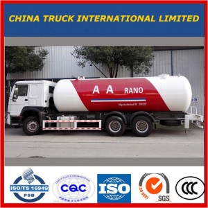 Sinotruk HOWO 10 Rothaí Gáis 20cbm ag Athrú Truck Umar Própán GPL Trucail