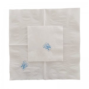 Dearadh ealaín páipéar clóite saincheaptha fíochán naipcín bán