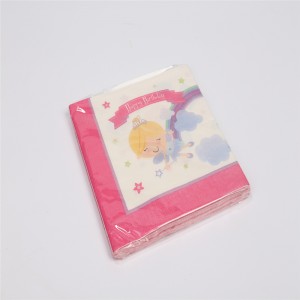 Soláthar Monarcha Fíorghnó Eco-chairdiúil Dearadh Floral Teorann Páipéar Dea-Chaighdeáin Fíochán naipcín