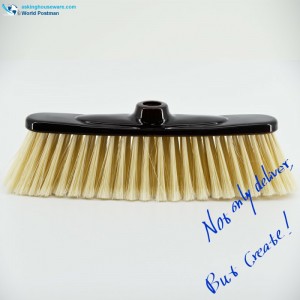 Ceann Brídeacha Plaisteacha Akbrand le Bord Scuab Dúbailte Dath Seacláid Cruth Brataithe