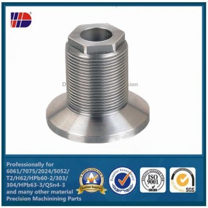 miotail alúmanaim déanta as cruach dhosmálta Beachtas CNC ag casadh Páirteanna meaisínithe