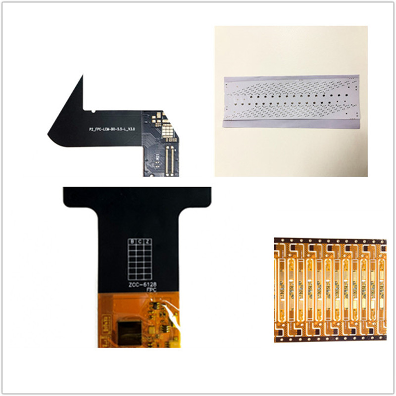 FPC do Phainéal Tadhaill / CCT le haghaidh LED / Goldfinger FIF Stiffener FPC OEM Bord Solúbtha Chuarda Solúbtha PCB Bord Cábla FPC