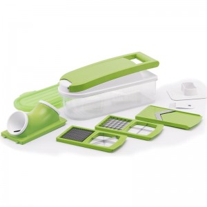 Il lanna Líonta Glasraí Mandoline Slicer Dicer, Sterer Cutter Glasraí Cruach dhosmálta