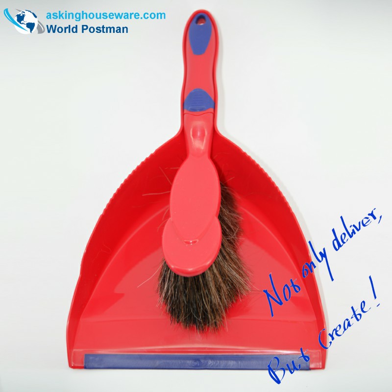 Akbrand Dustpan Brush Broom le Guairí an Tail Capall