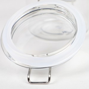 Jar PET Stóráil Bia 1000ml le Lasca Clamp Airtight