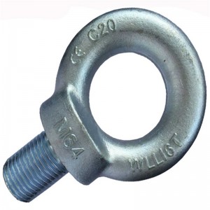 TSín Monaróir Stainelss Steel Eye Scriú Eye Bolt Nut, Bolt Eye Ancaire