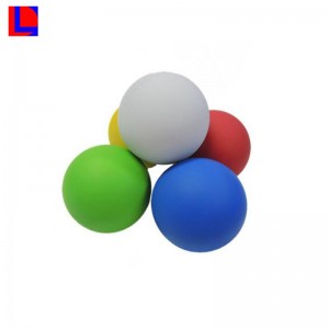 Ard-chaighdeán aon mhéid 100mm liathróid rubair soladach dubh