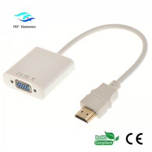 hdmi fireann go vga tiontaire baineann Cód: FEF-HIC-001