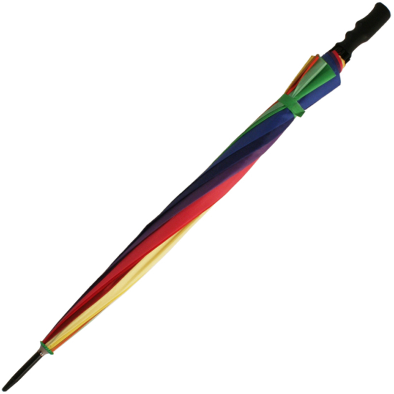 Saor in Aisce íoslódáil Féach ar Colorful Customized Logo Rainbow Waterproof Golf Umbrella do Chur Chun Cinn