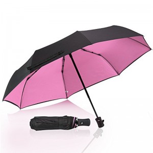 Cumhdach Dubh Umbrella Frith UV 3 Folcadh Uathoibríoch Fillte
