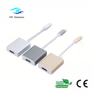Cineál USB c to HDMI tiontaire miotail cás cáis Cód: FEF-USBIC-006