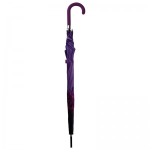 Faisean Sun Parasol Auto Oscailte Dlúth lasmuigh scáth dhíreach le lógó